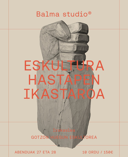 Curso de iniciación escultura en piedra.